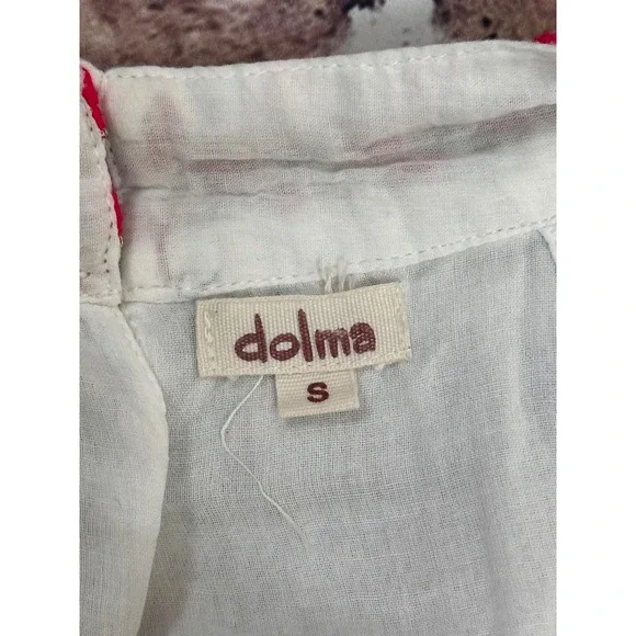 Anthropologie Dolma Embroidered Floral Cotton Shift Dress Boho Festival Small - Picture 4 of 15